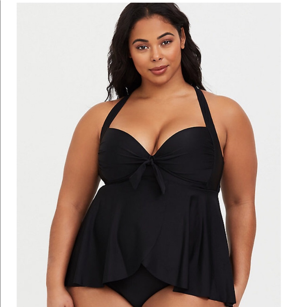 Torrid solid black swimsuit!
